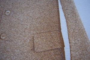 Sandpaper suit - detail 2